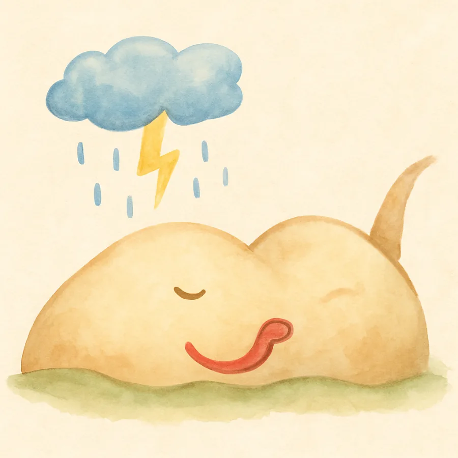 The polished watercolor character Lunadraw made from the same drawing